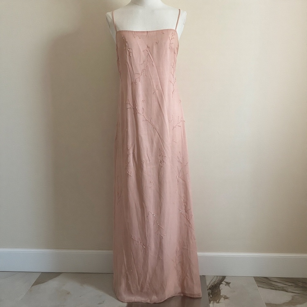 Vintage laundry by Shelli segal pink silk dress